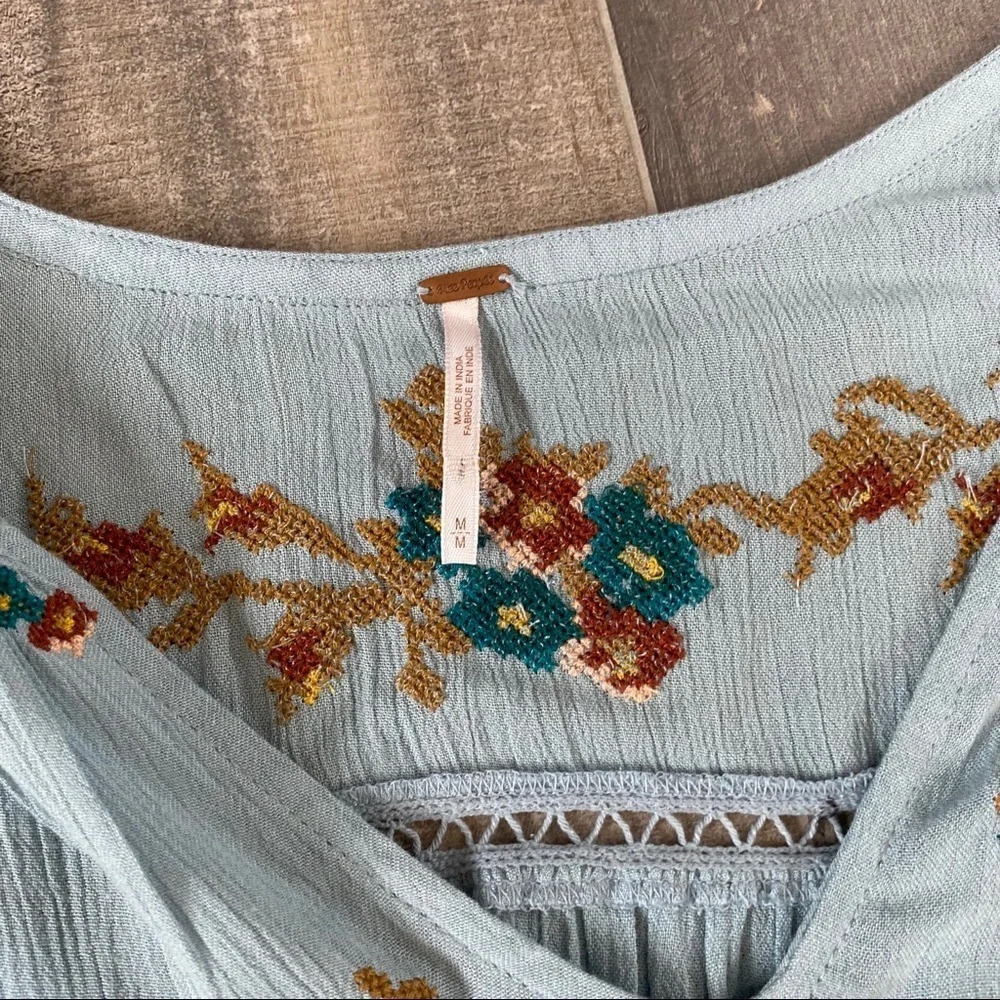 Free People Floral Embroidered oversized Dress - Picture 3 of 7